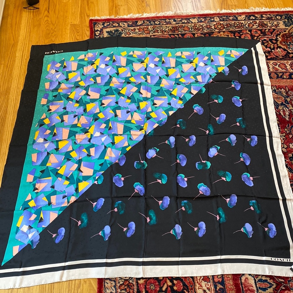 Coach multicolor scarf